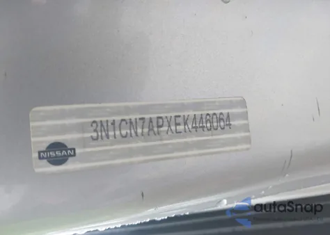 2014 Nissan Versa 1.6 Sv from USA, damaged, VIN 3N1CN7APXEK446064
